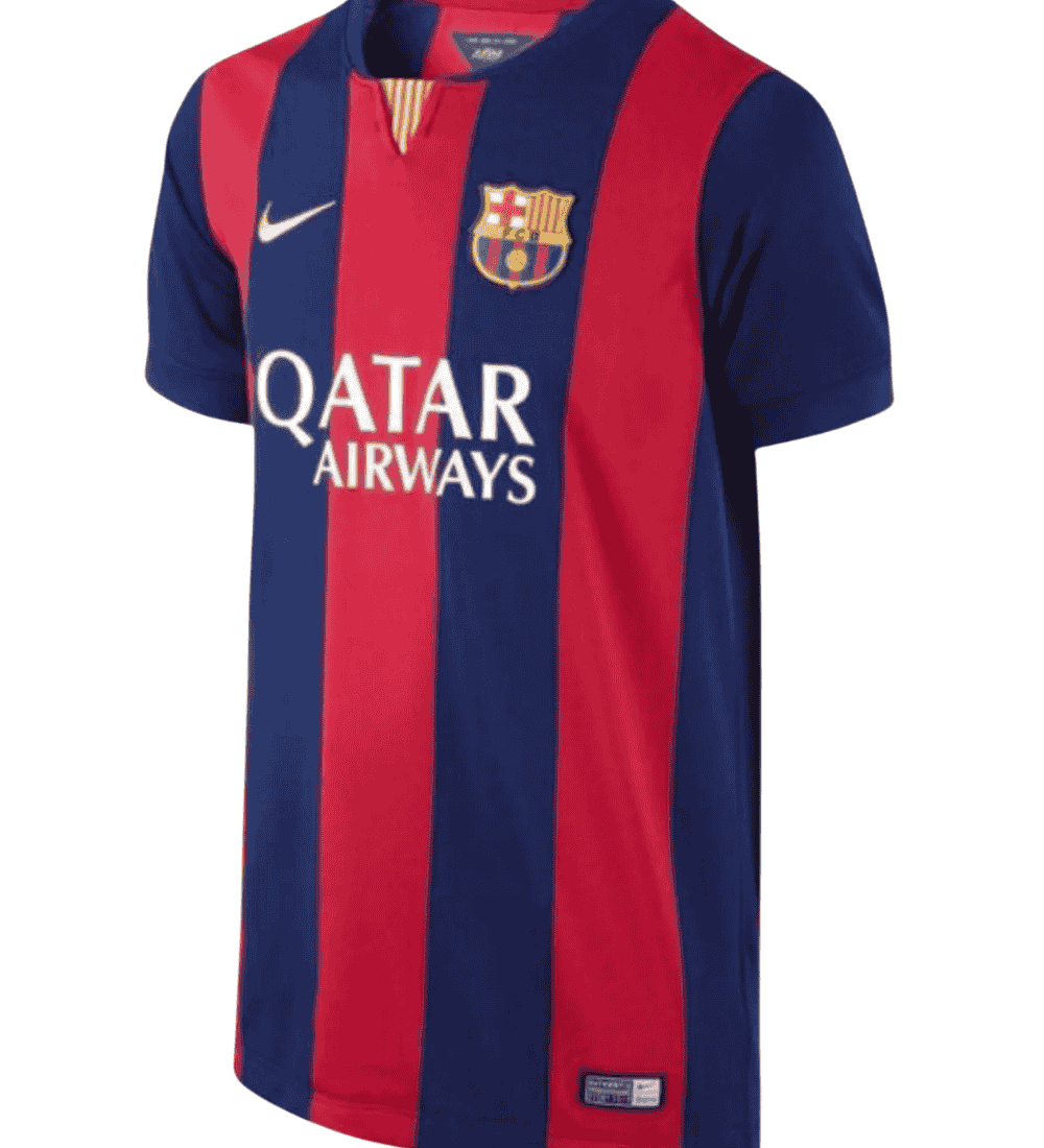 Barcelona Home 14-15 jersey classic red blue design