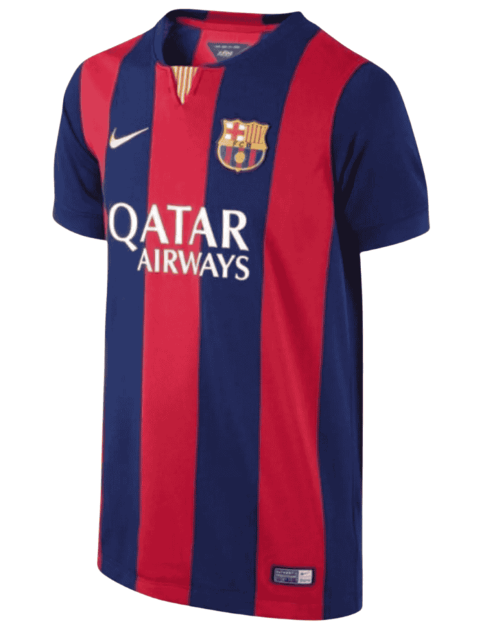 Barcelona Home 14-15 jersey classic red blue design