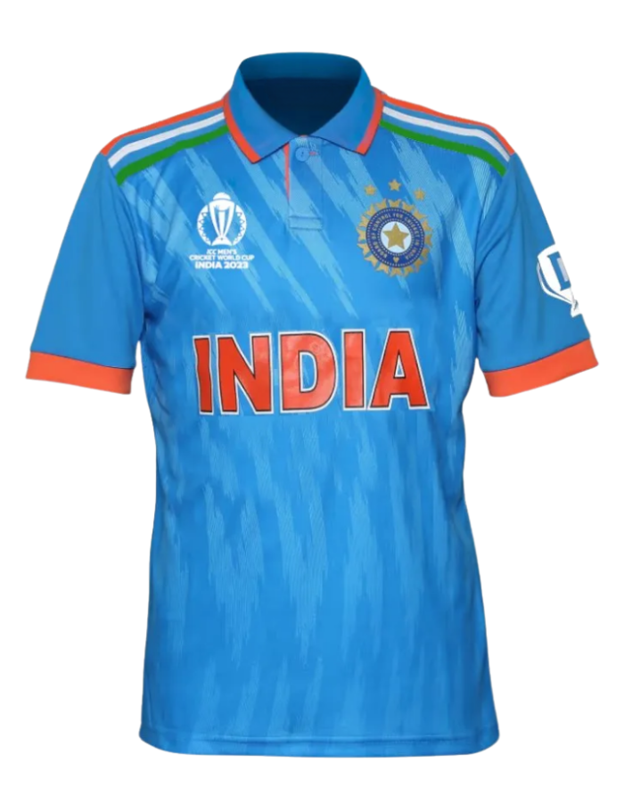 Team India 2023 ODI World Cup jersey, sublimated cricket shirt available in S to 2XL