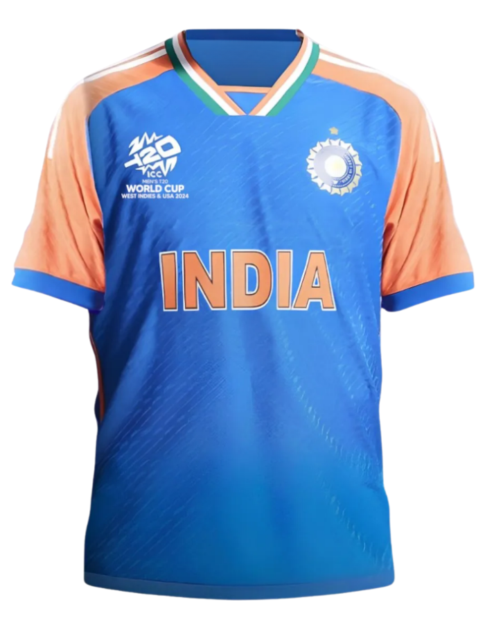 India 2024 T20 Cricket Jersey – Blue Fan Edition