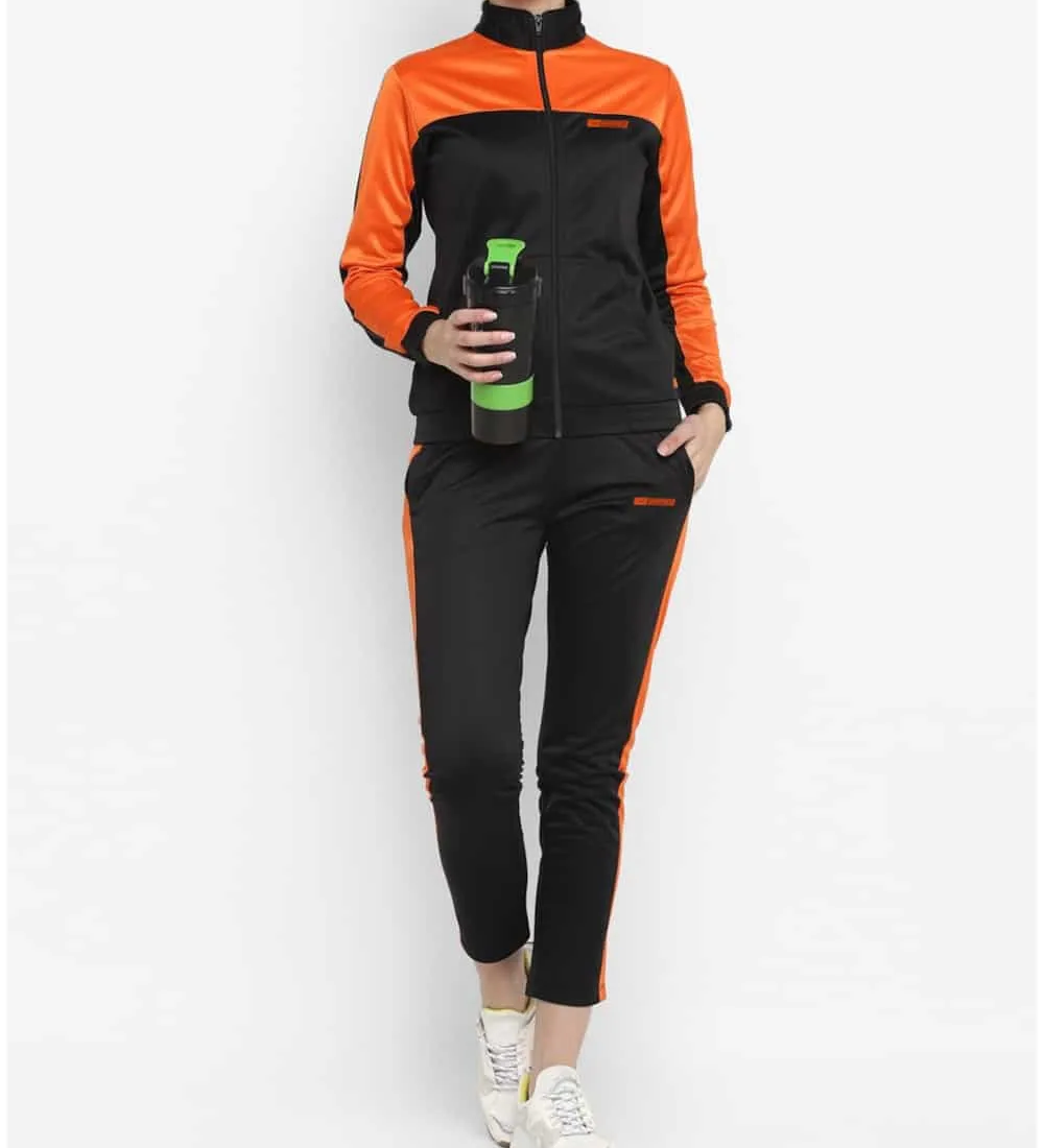 Orange & Black Tracksuit - Women