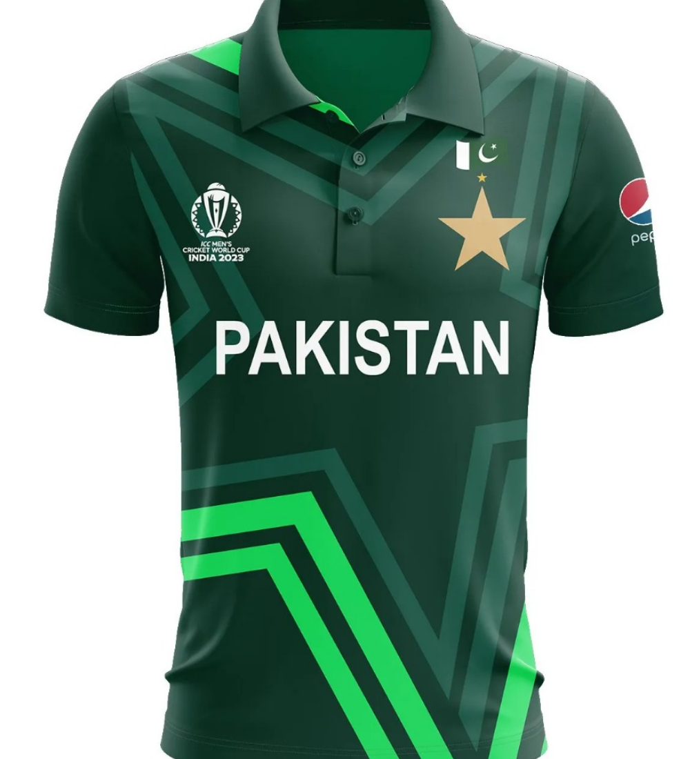 Pakistan ODI World Cup Shirt 2023 official cricket jersey Men in Green