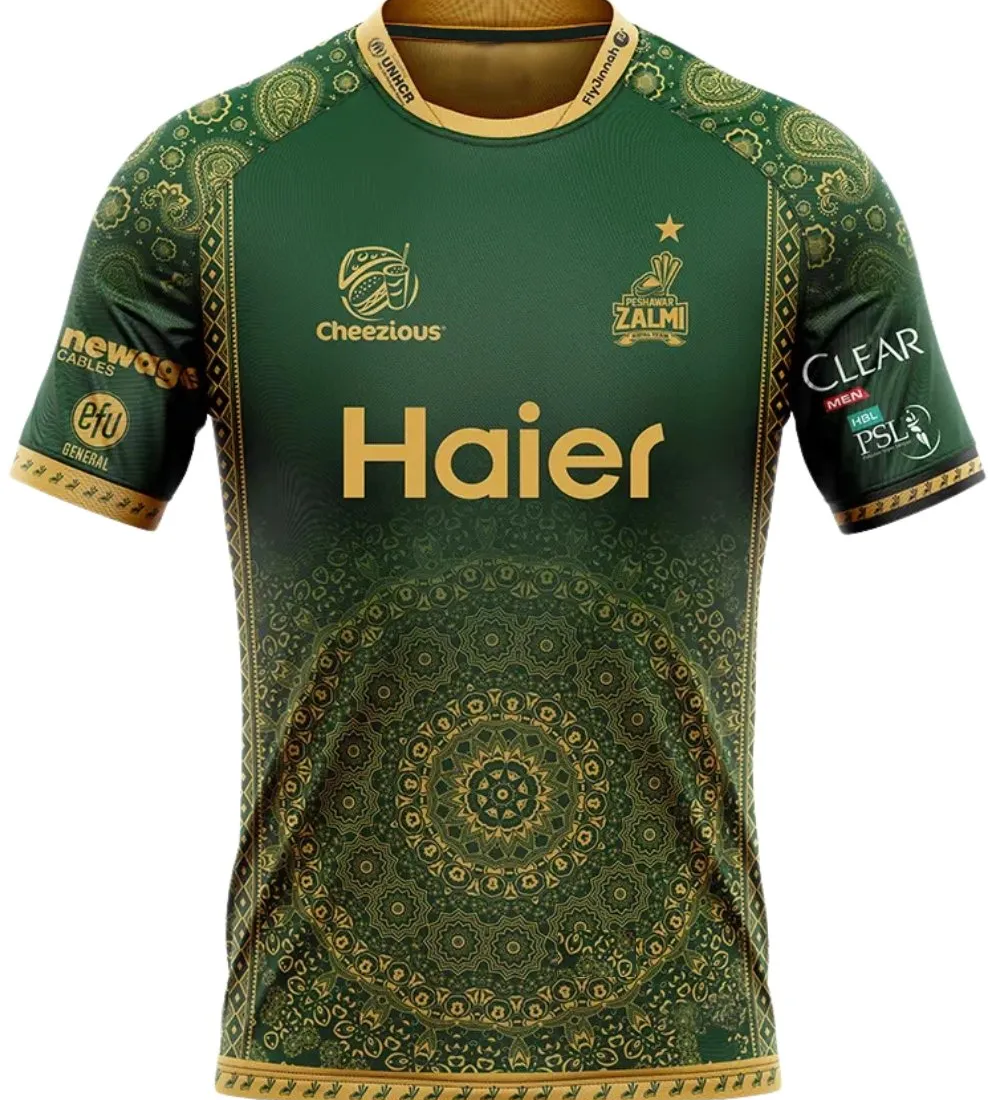 Peshawar Zalmi Pakistan Edition Green Jersey 2025