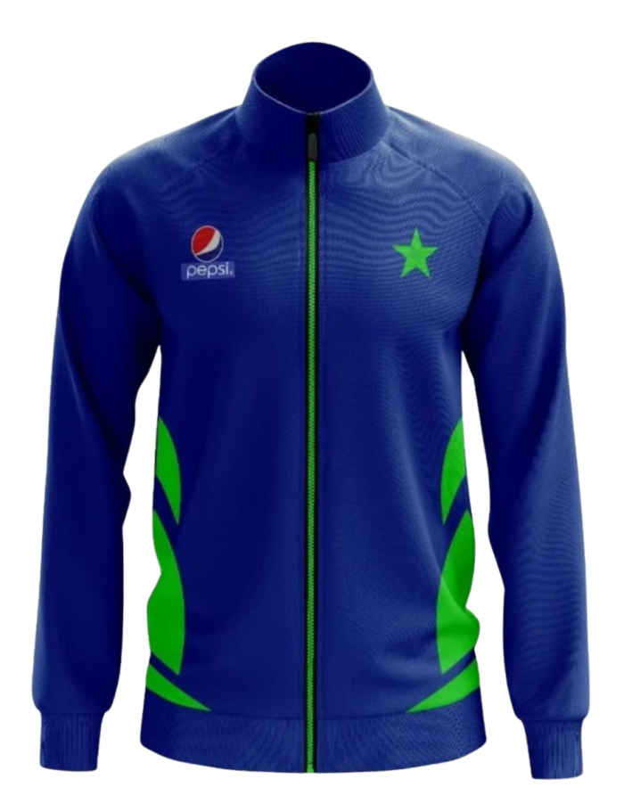 Pakistan National Cricket Team Training Jacket Blue with full-zip design
