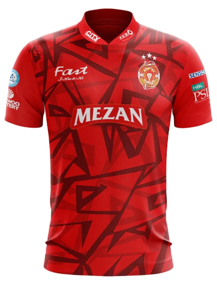IU 2025 home jersey for PSL, fully sublimated cricket shirt available in S to 2XL