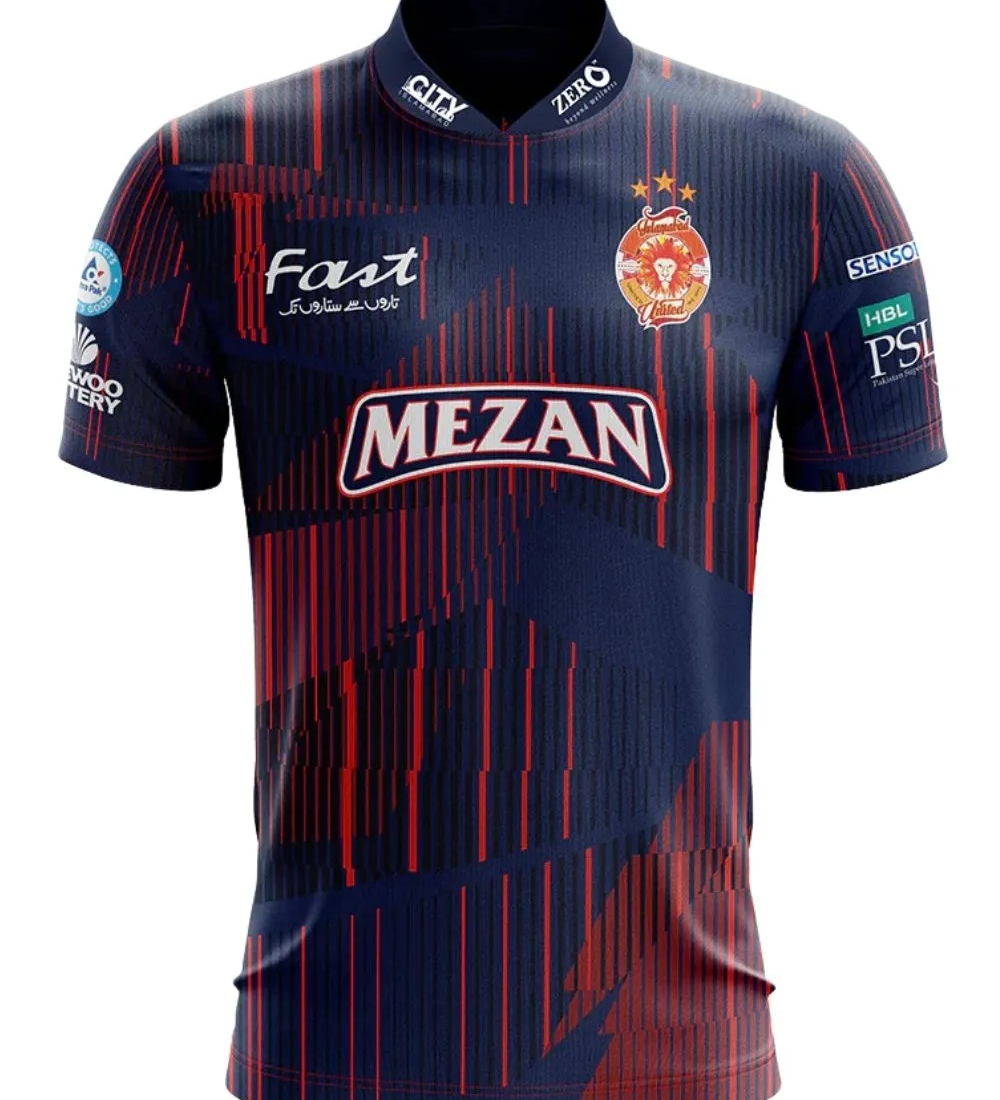 Islamabad United 2025 away kit replica, breathable quick-dry sports fabric