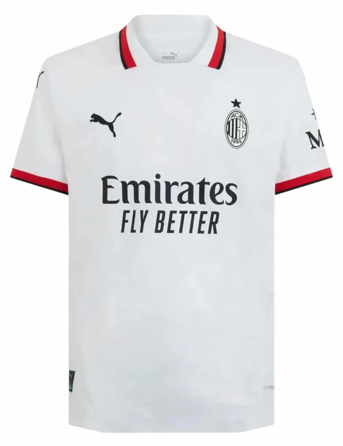 Milan Away Kit 2024–25, export-grade sublimated fan football jersey