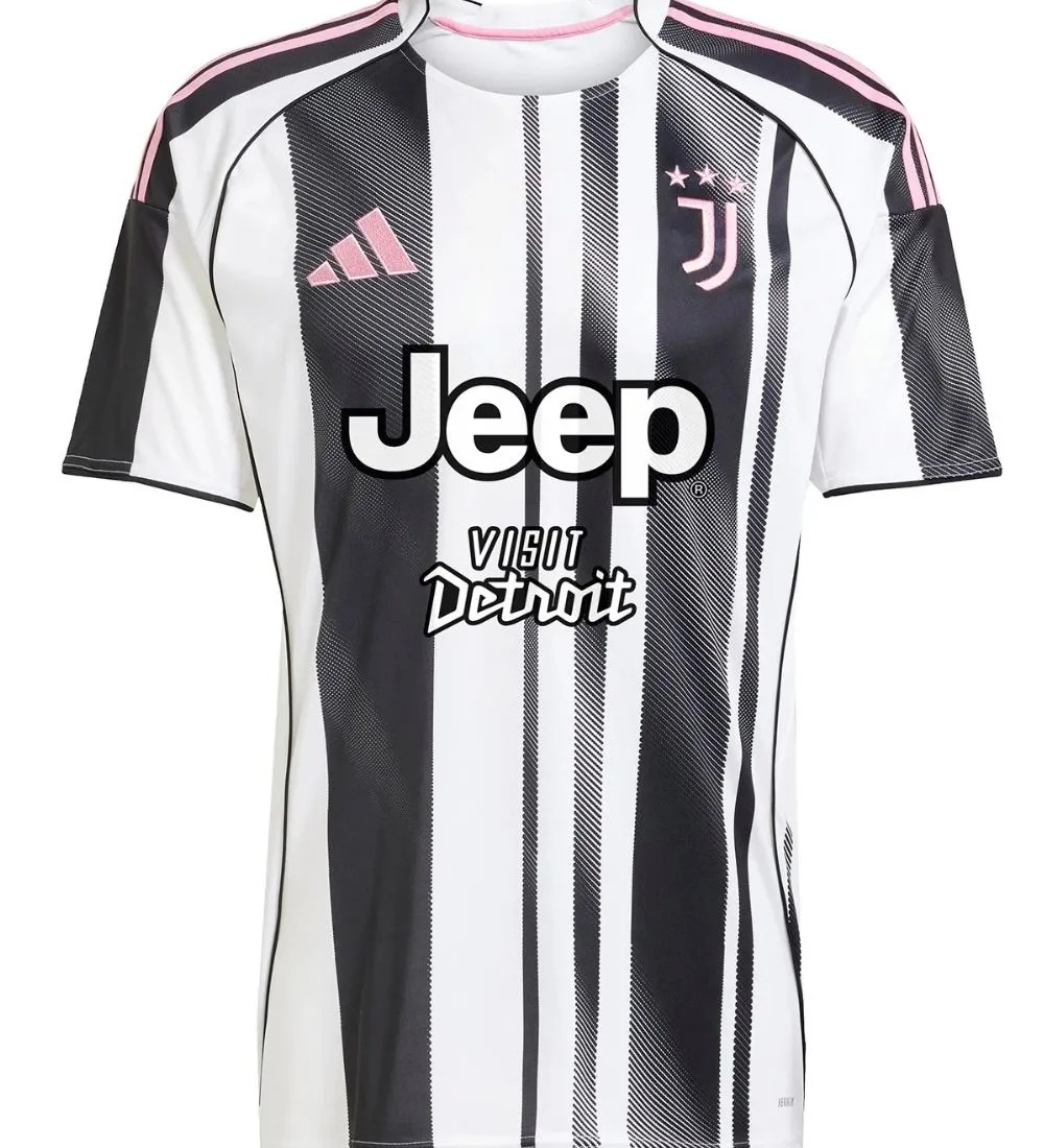 Juve 2025–26 home football jersey, sublimated fan edition jersey