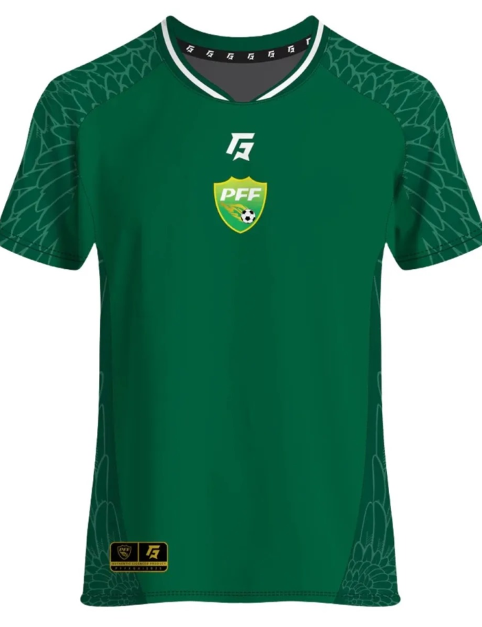 Pakistan national football team jersey 2025 sublimated design