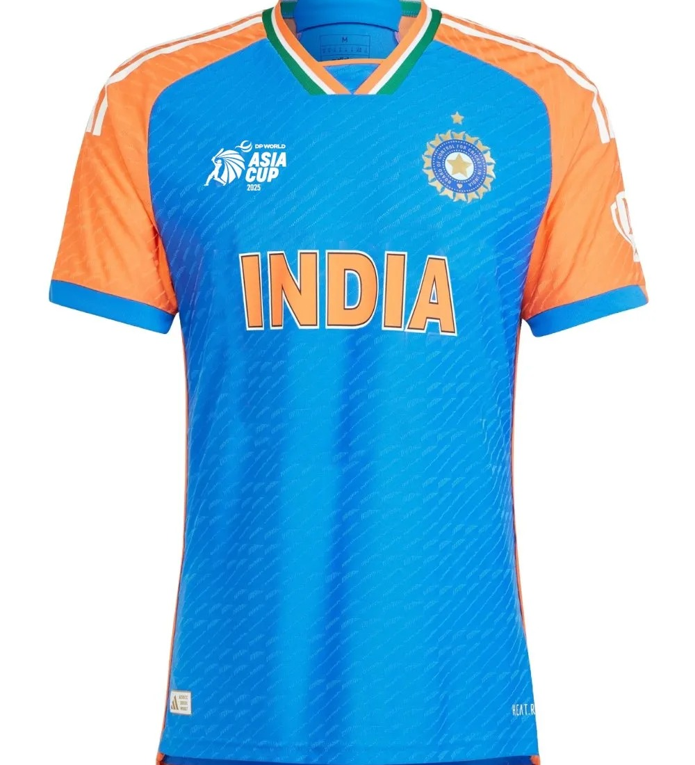 India Asia Cup Shirt 2025 – Official India Cricket Jersey in blue with modern pattern
