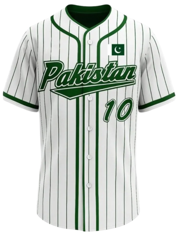 Pakistan Baseball Shirt – White Edition