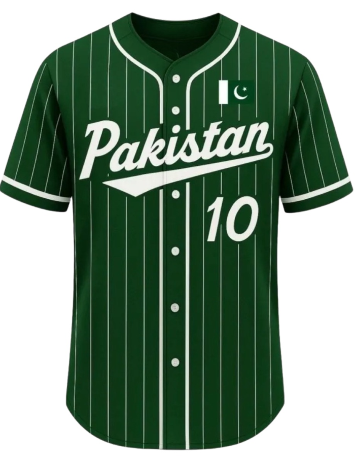 Pakistan Baseball Shirt – Green Edition