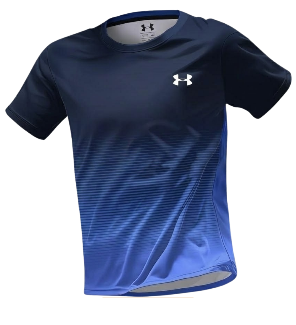 Under Armour Men’s Performance Running Tee – Blue & Black