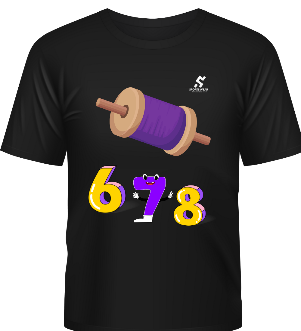 Basant 2026 signature black shirt with Basant dates print