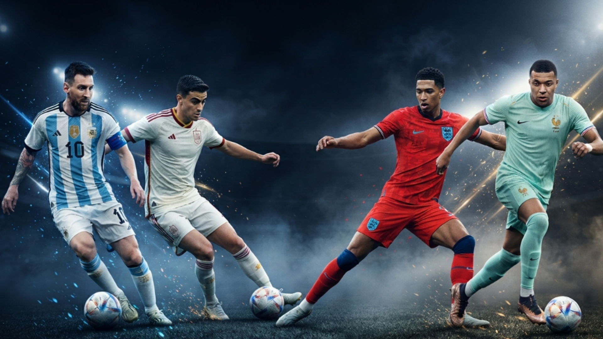 SEMI final football shirts